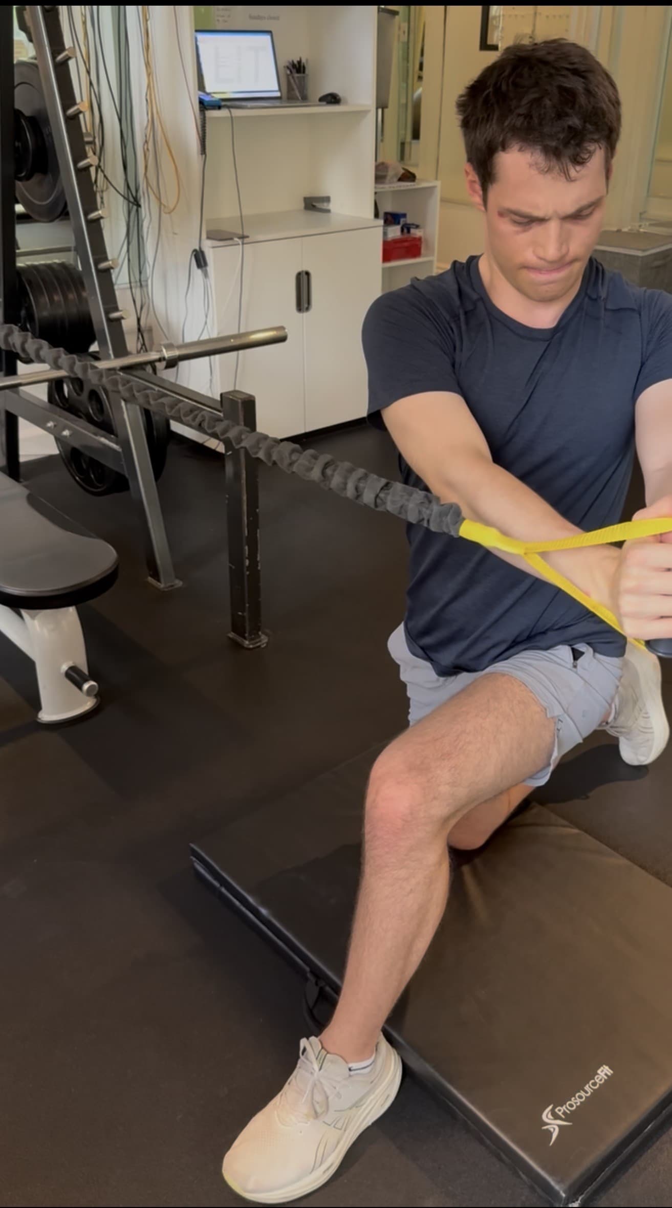 Doing physical therapy and rehab exercises in 2025